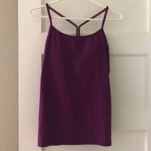 Lululemon Magenta Power Y Yoga Tank